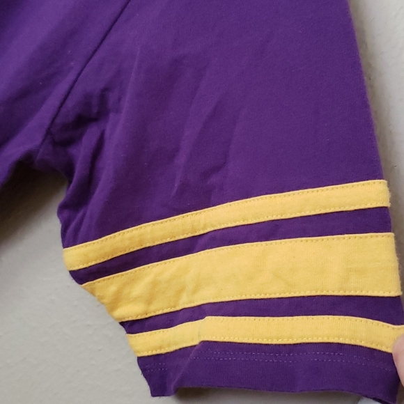 LSU TIGERS #60 S/M Purple Gold Tee Shirt - Picture 4 of 6